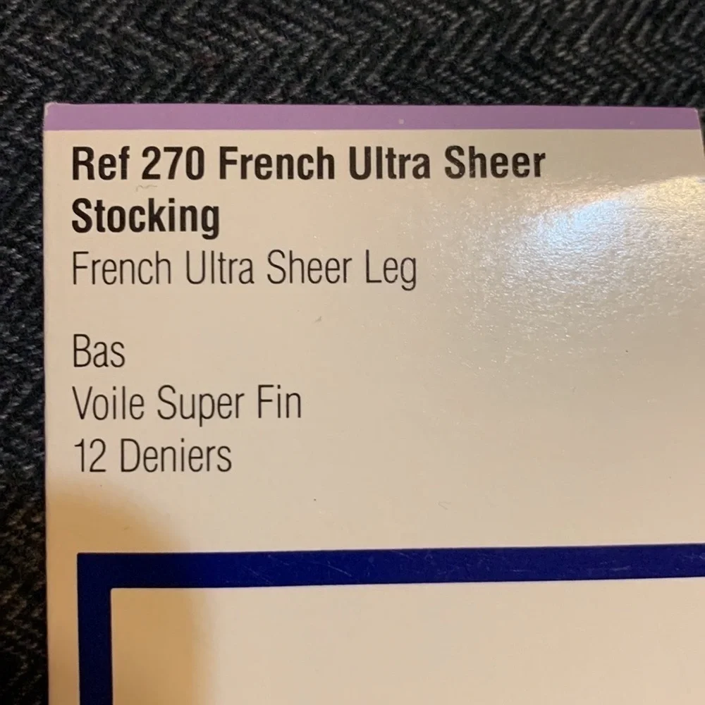 Vintage Givenchy Ultra Sheer Stockings Jet Black Size B New in package